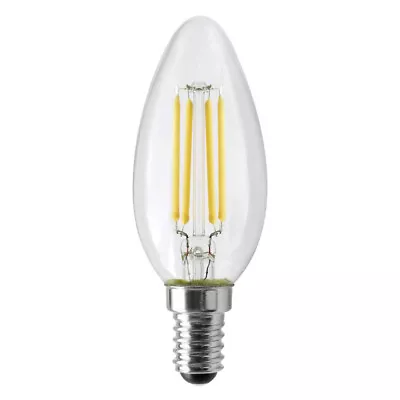 Satco S12115 4.5W Torpedo Euro E14 Clear 3000K Warm White 120V LED Filament Bulb • $4.95