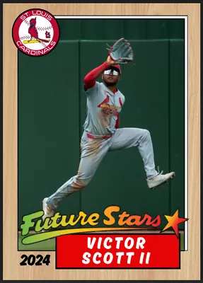 2024 Victor Scott II Future Stars Rookie Card 87 Style St Louis Cardinals • $2.10