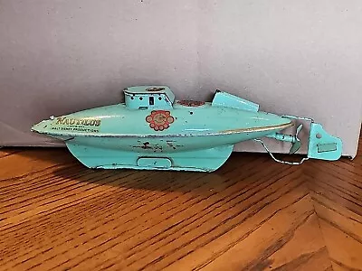 Tin Toy Submarine Nautilus Walt Disney Productions Made By Sutcliffe Model • $59.95