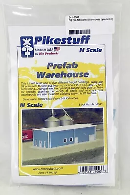 N Scale Prefab Warehouse Kit - Pikestuff #541-8003 • $19.48