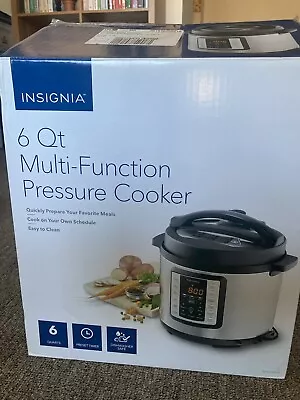 $30 • Buy Insignia- 6-Quart Multi-Function Pressure Cooker - Stainless Steel