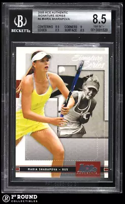 Maria Sharapova RC BGS 8.5: 2005 Ace Authentic Signature Series Rookie Card • $19.49