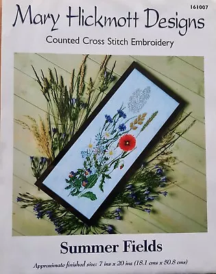 Mary Hickmott Designs Counted Cross Stitch Embroidery 'Summer Fields' CHART ONLY • £4.50