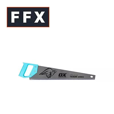 OX OX-T130955 Trade Hand Saw 550mm 22in Wood PVC Dual Angle 8tpi Teeth • £8.25