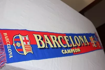 Scarf Of Football Of The F.C Barcelona As Champion Very Cotizada • $7.71
