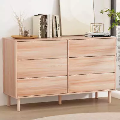 Artiss 6 Chest Of Drawers Cabinet Dresser Table Tallboy Storage Bedroom Pine • $145.57