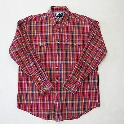 Roper Western Shirt Mens M/L Red Plaid Button Up • $28