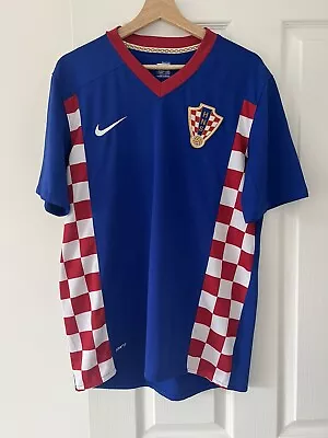 Croatia Football Shirt Nike Away HNS Majica 2007 2008 2009 Blue Size M • $49.27