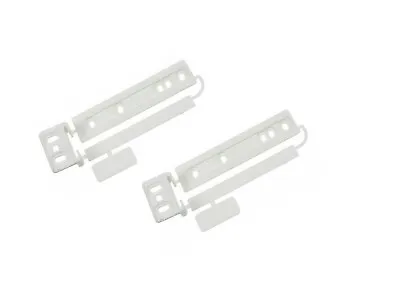 2 X UNIVERSAL Integrated Fridge & Freezer Door Mounting Bracket Fixing Slide Kit • £7.85