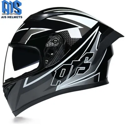 DOT Motorcycle Helmet Modual Double Lens Full Face Flip Up Motocross Helmets • $85.55