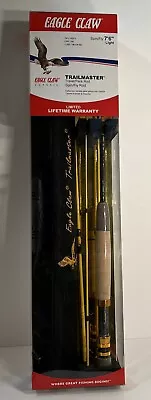 EAGLE CLAW Trailmaster Travel/Pack Rod 7' 6  Spin/Fly Rod With Case - Brand New • $69.95