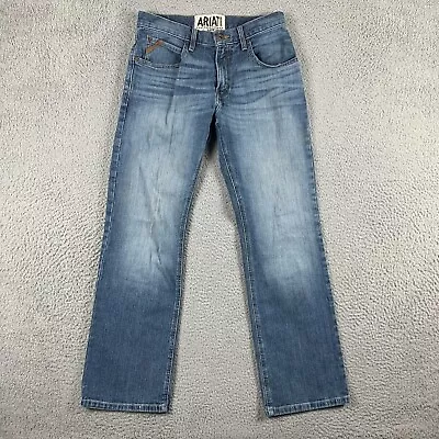 Ariat Jeans Mens 30x32 (29x30 Actual) Blue Legacy M4 Low-Rise Boot Cut Stretch • $32.37