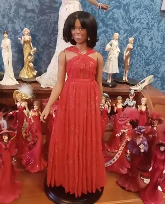 Danbury Mint Inauguration 2013 Michelle Obama Red Gown Fig. First Lady 17.25  • $130