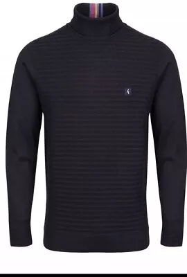 Gabicci Vintage Coaster Roll Neck Navy-medium  • £35