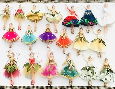 Gisela Graham Angel Ballerina Fairy Hanging Christmas Tree Decorations • £7.50