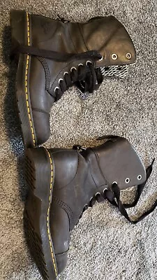 Dr Martens Industrial Leah ST Steel Toe Fold Over Combat Work Women’s Size 7L • $89.99