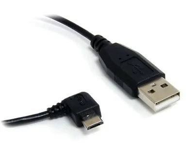 1ft 90° Right Angle Micro USB Male To USB 2.0 A Male Data Sync Charge Cable Cord • $6.13