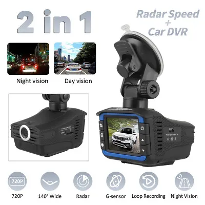 $41.58 • Buy HD1080P Anti Radar Laser Speed Detector Car DVR Recorder Video Dash Camera Night