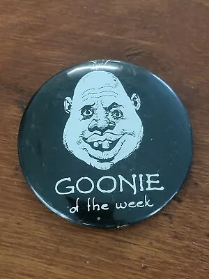 1984 Goonies Movie Goonie Of The Week Pinback Pin Back Button Warner Bros VTG • $11.99