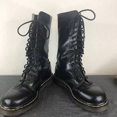 90's Vtg Dr Doc Martens 14-eye England Boots 1940 Women’s 7 Mens 6 **READ** • $79.98