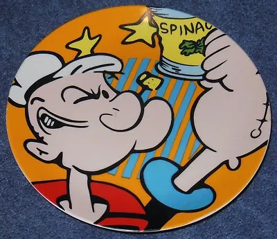 Popeye Ceramic Plate~1991~cartoon~vandor~kings Features~mint~ Blow Me Down  • $9.99