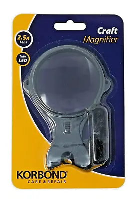 Korbond Craft Magnifier Twin Led Magnifying Glass Embroidery Needlework • £6.99