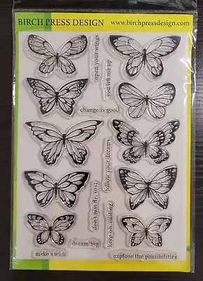 Birch Press Design Lovely Butterflies Clear Stamp Set CL8150 New • $5.99