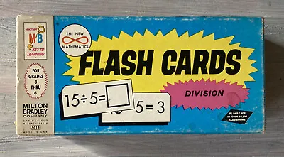 1964 Vintage Math Division Flash Cards Complete Set VTG Great Condition • $6.99