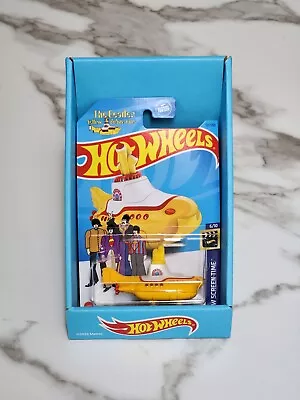 Hot Wheels Display Case & Hot Wheels The Beatles Yellow Submarine Collectible • $14.99