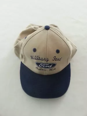 MILLBURY MASSACHUSETTS FORD AUBURN MA Baseball Cap Adj HAT Blue Gray Cotton • $24.95