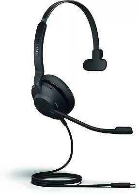 Jabra Evolve2 30 USB-C MS Mono On-Ear Wired Headset Black • $39