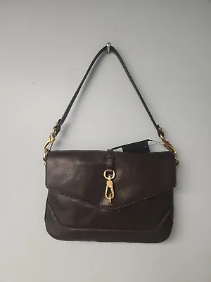 Marc By Marc Jacobs Shoulder Bag Espresso Brown Gold Clasp Leather M3112235 • $89.99