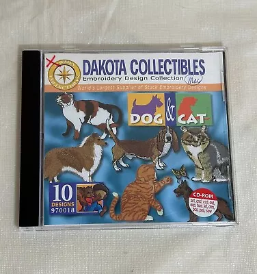 Dakota Collectibles Embroidery Designs Collection CD Dog & Cat 970018 • $9.95