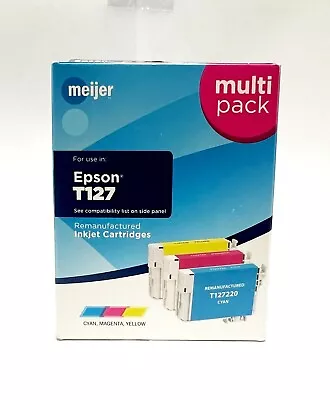 Meijer Remanufactured Ink Cartridges For Epson T127 - COLOR (C M Y) • $5.98