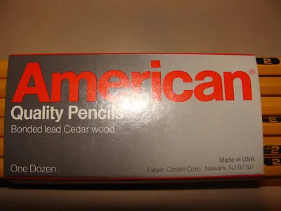  Vintage Faber Castell American No. 2 Pencils Dozen Sleeve MADE IN USA  • $4.95