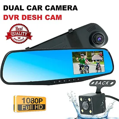 $44.99 • Buy 1080P Car Dash Camera Video DVR Recorder Front And Rear Night Vision Dual Cam