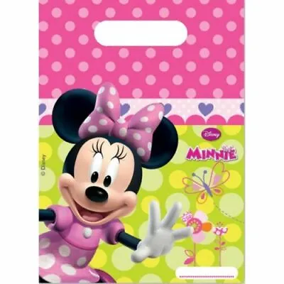 6 Minnie Mouse Party Favour Bags - Disney - Birthday - Boys - Girls • £2.99