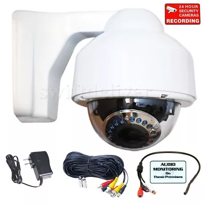 700TVL Security Camera Outdoor Dome W/ SONY Effio CCD 17 IR LED W/ Audio Mic AP7 • $103.90