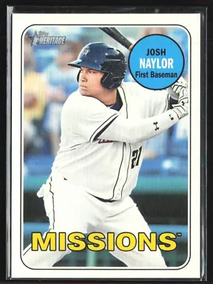 Josh Naylor 2018 Topps Heritage Magenta Back PR10 #61 San Antonio Missions • $8.25