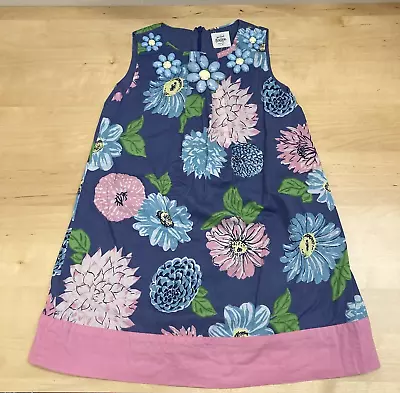 Mini Boden Dress Size Blue Floral Size 5/6 • $12