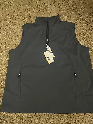 NWT Core 365 Men's Water Resistant Quarter-Zip Vest With Pockets Sz Large • $17