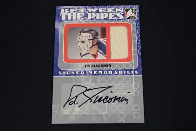 Ed Giacomin 2005-06 Between The Pipes Signed Memorabilia Jersey Autograph /10 • $59.99