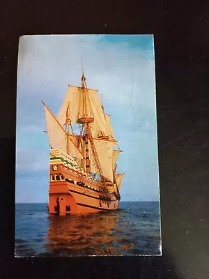 Vintage Postcard Mayflower II Plymouth England Massachusetts 1959 • $3