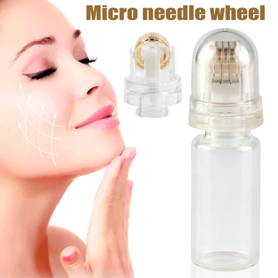 Gold Derma Roller Micro Needles Scars Skin Care Anti Aging Anti-winkle 64 Needle • $14.55