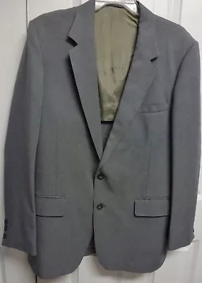 Vintage Sears Gray 2 Button Vintage Men’s Blazer Sports Jacket Size 44L Long • $13