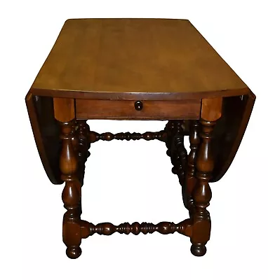 Vintage Harden Solid Cherry Drop Leaf Gate Leg Dining Table • $598