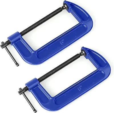 C Clamps Set 6-Inch C Clamp Heavy Duty C Clamps For DIY Woodworking And Welding • $20.92