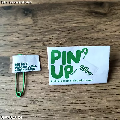 Pin Up We Are Macmillan Cancer Support Pin Badge - BRAND NEW • £4.95