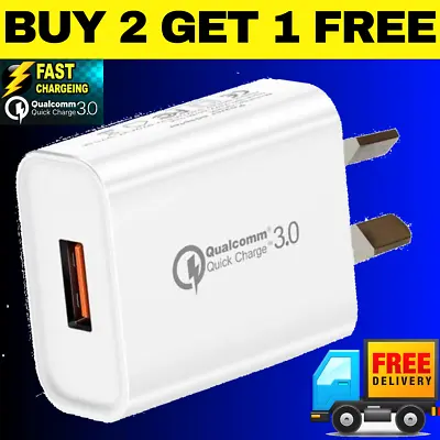 $8.95 • Buy ⚡️18W SINGLE PORT Qualcomm Quick Charge QC 3.0 Super Fast Wall Charger AU Plug