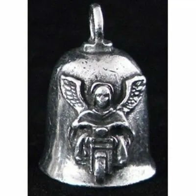 Pewter Motorcycle Gremlin Bell Guardian Angel On A Bike Made In The USA • $12.99